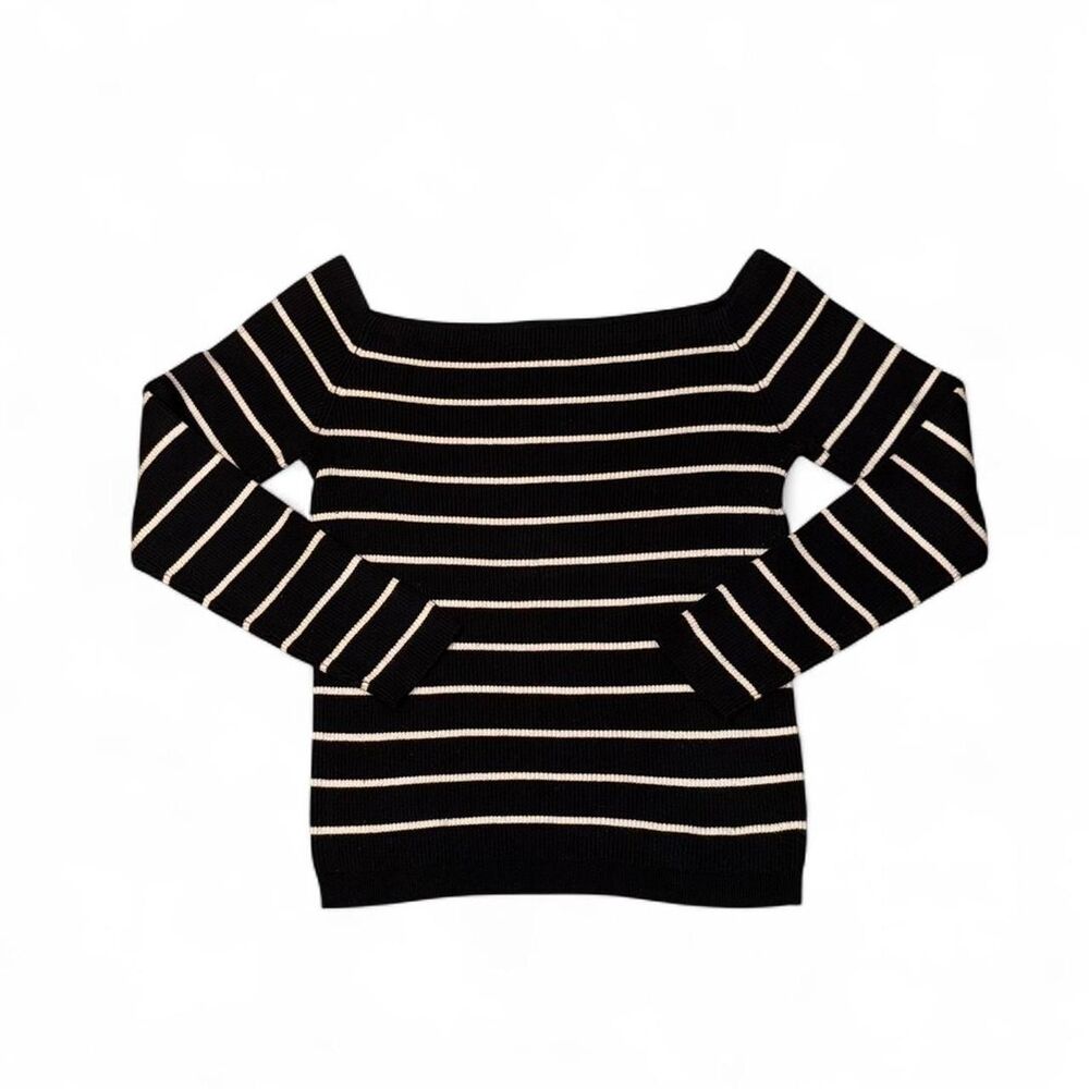 American-eagle Women's Black and White Jumper
